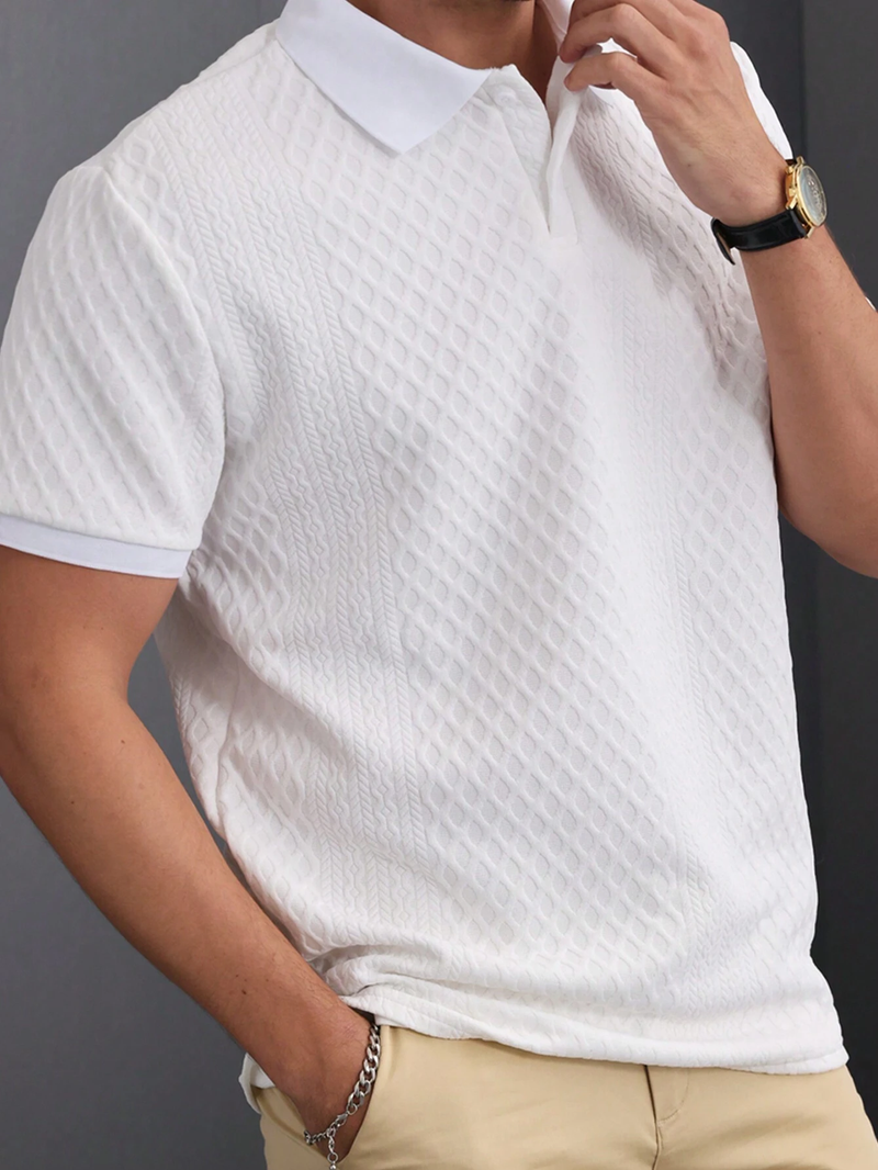 Kit com 4 Camisas Polo Texturizadas