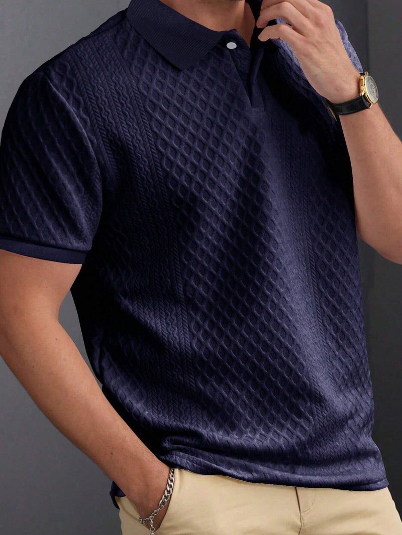 Kit com 4 Camisas Polo Texturizadas