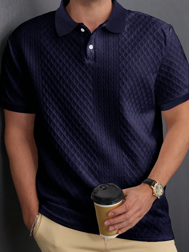 Kit com 4 Camisas Polo Texturizadas