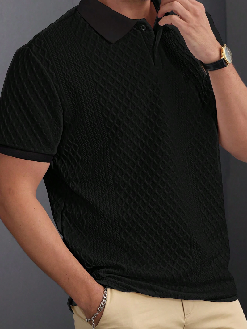 Kit com 4 Camisas Polo Texturizadas