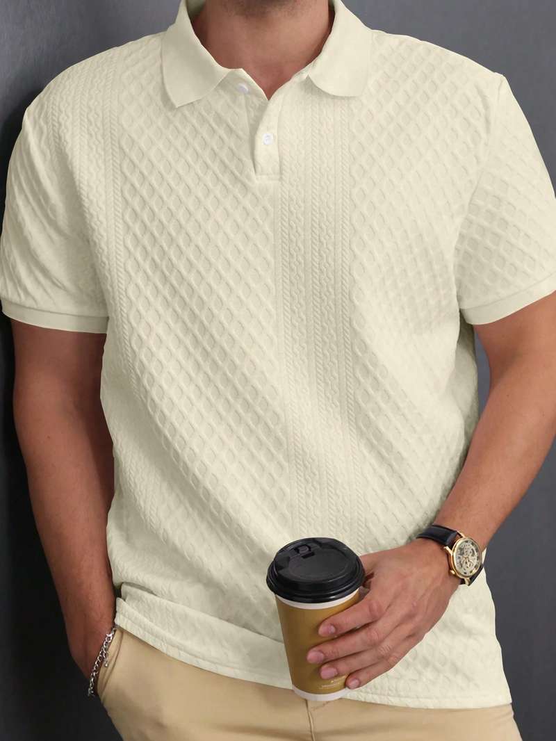 Kit com 4 Camisas Polo Texturizadas