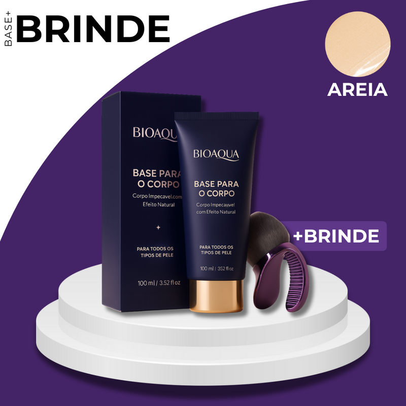 Base Corporal Bioaqua com Cobertura Natural (Dura até 3 Dias!) + BRINDE EXCLUSIVO