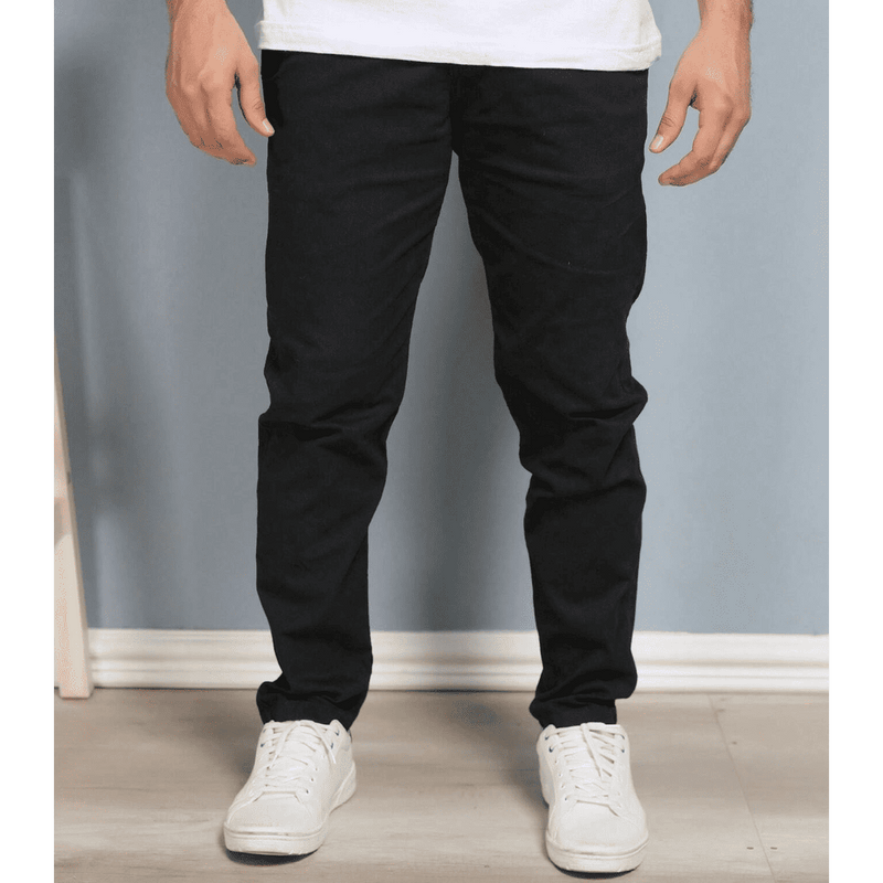 Kit 4 Calças Masculina em Sarja + 2 Jaquetas Premium Reversível Bege/Preta. Brinde Carteira + Relógio Exclusivo até Dia dos Pais