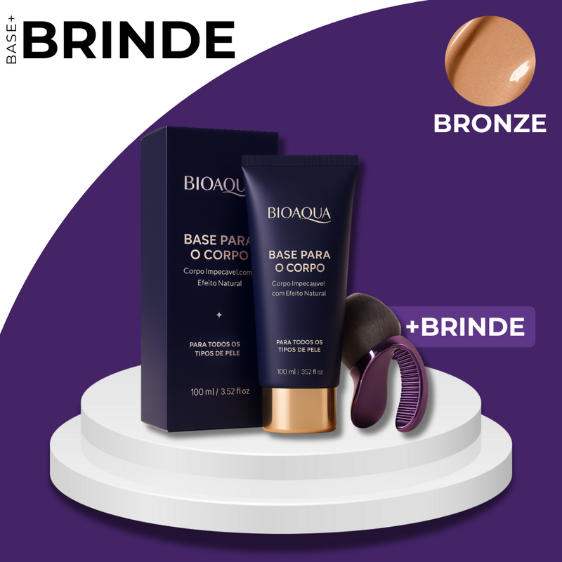 Base Corporal Bioaqua com Cobertura Natural (Dura até 3 Dias!) + BRINDE EXCLUSIVO