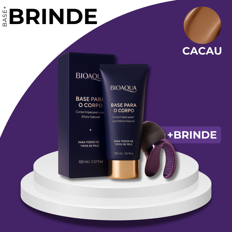 Base Corporal Bioaqua com Cobertura Natural (Dura até 3 Dias!) + BRINDE EXCLUSIVO