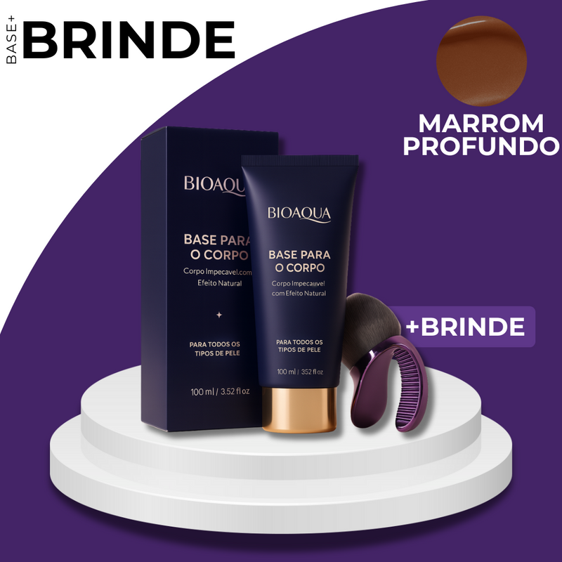 Base Corporal Bioaqua com Cobertura Natural (Dura até 3 Dias!) + BRINDE EXCLUSIVO