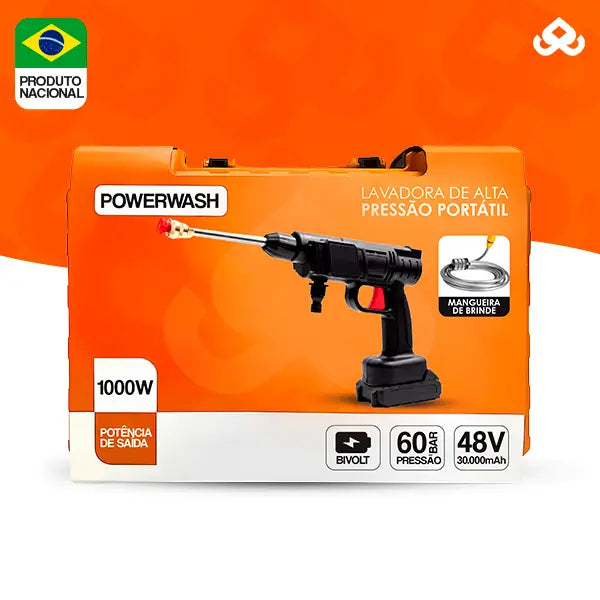 Lavadora de Pressão Portátil Sem Fios + Mangueira de 5M de Brinde - YUZZI™