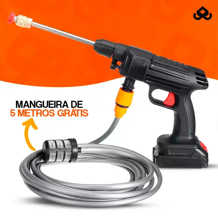 Lavadora de Pressão Portátil Sem Fios + Mangueira de 5M de Brinde - YUZZI™