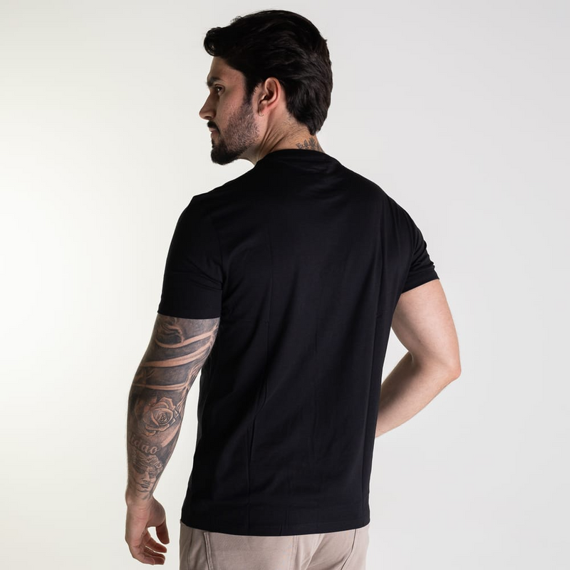 Kit 5 Camisetas Lacoste Croco Basic + 3UN Cuecas Boxer de Brinde